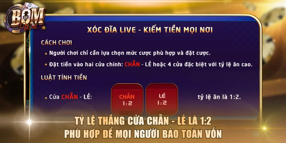 Tập trung vào cửa chẵn-lẻ để bảo toàn vốn